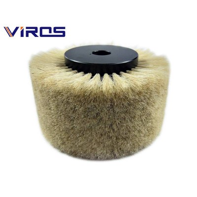 Manufacturer Customized Pig Hair Brush Roller For Shoe Polishing Machine/leather Polishing Brush