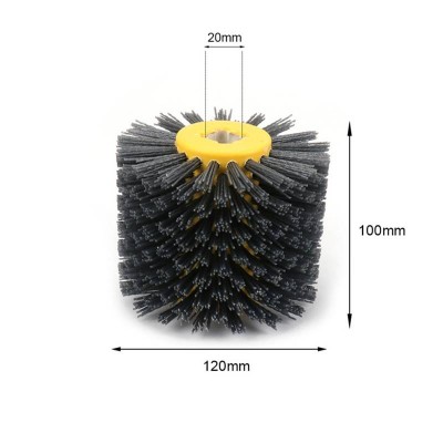 Abrasive Wire Brush Roller For Furniture Wood Grain Drawing